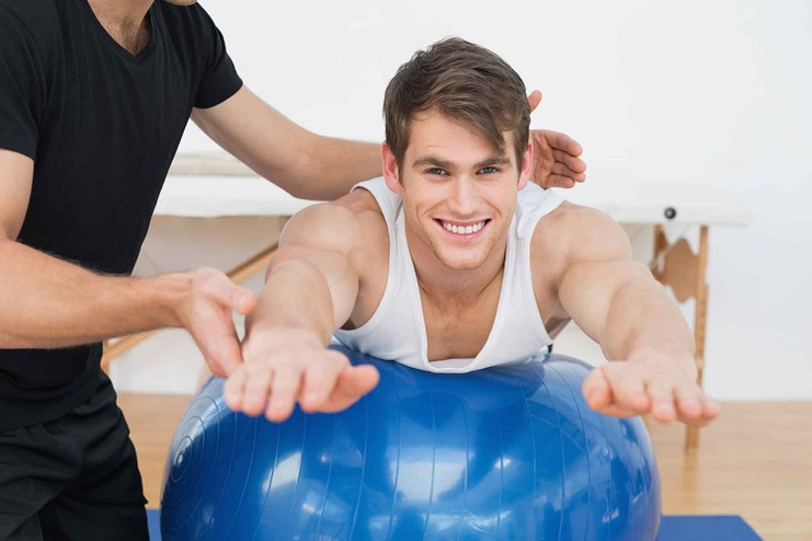 vaje na fitballu za prostatitis